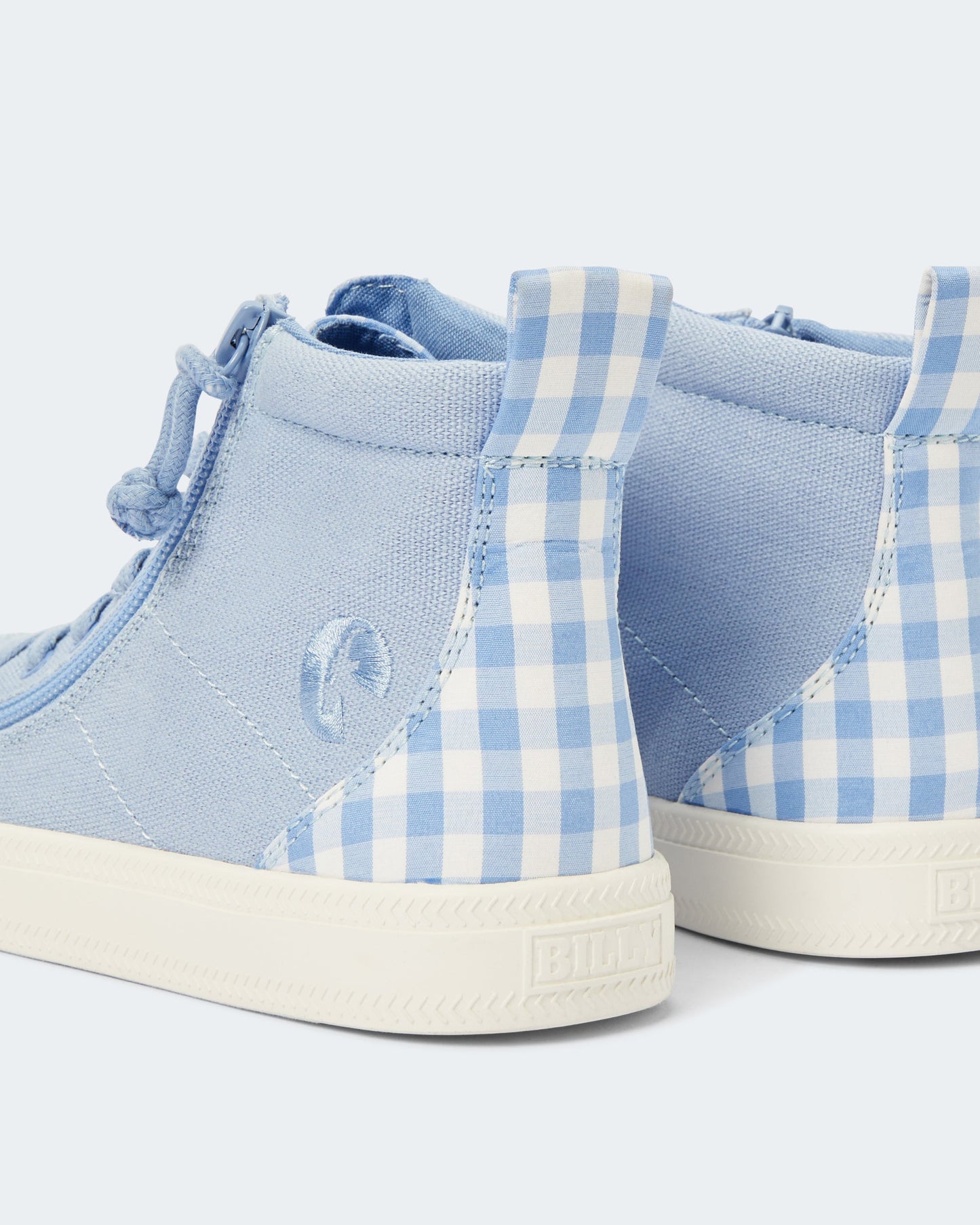 Classic High Top (Kids) - Blue Gingham