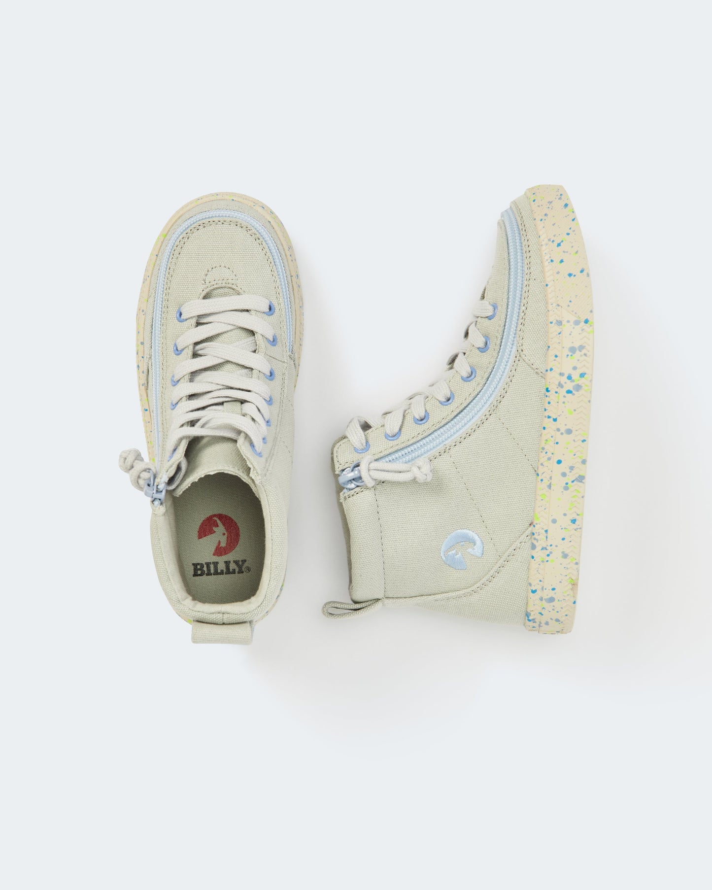 Classic High Top (Kids) - Grey/Blue Speckle