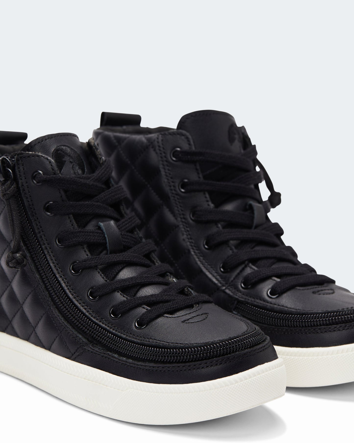Classic High Top (Toddler) - Black Quilt Leather