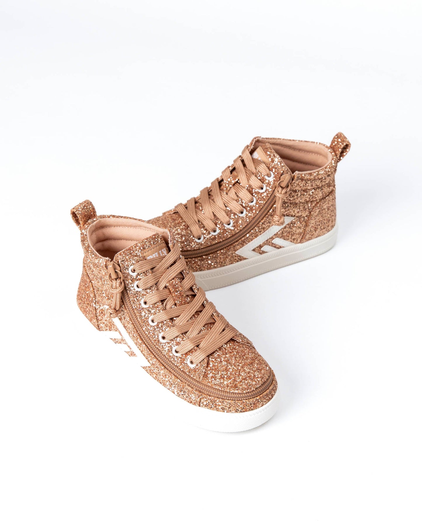 CS High Top (Toddler) - Rose Gold Glitz