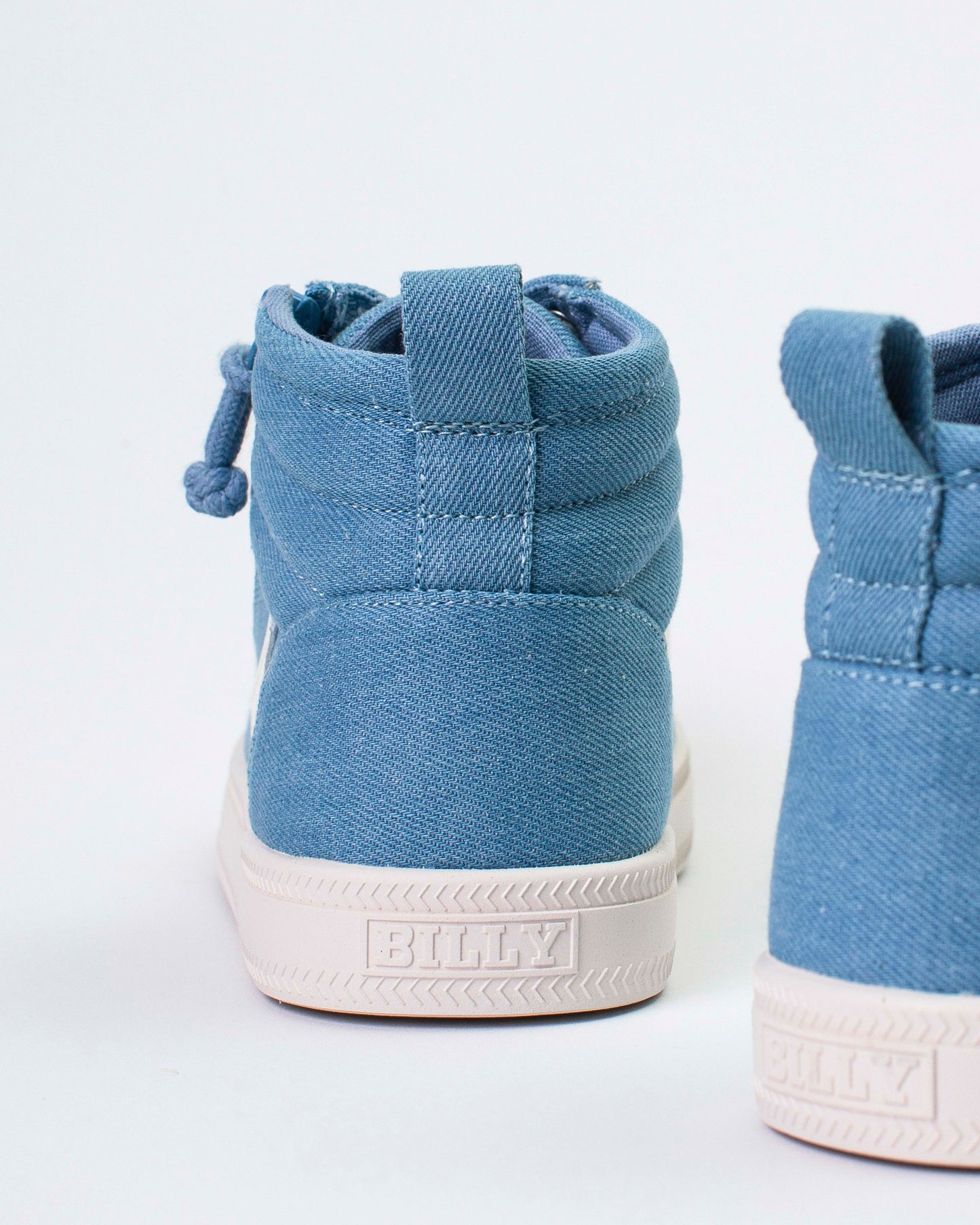 CS High Top (Kids) - Denim/White
