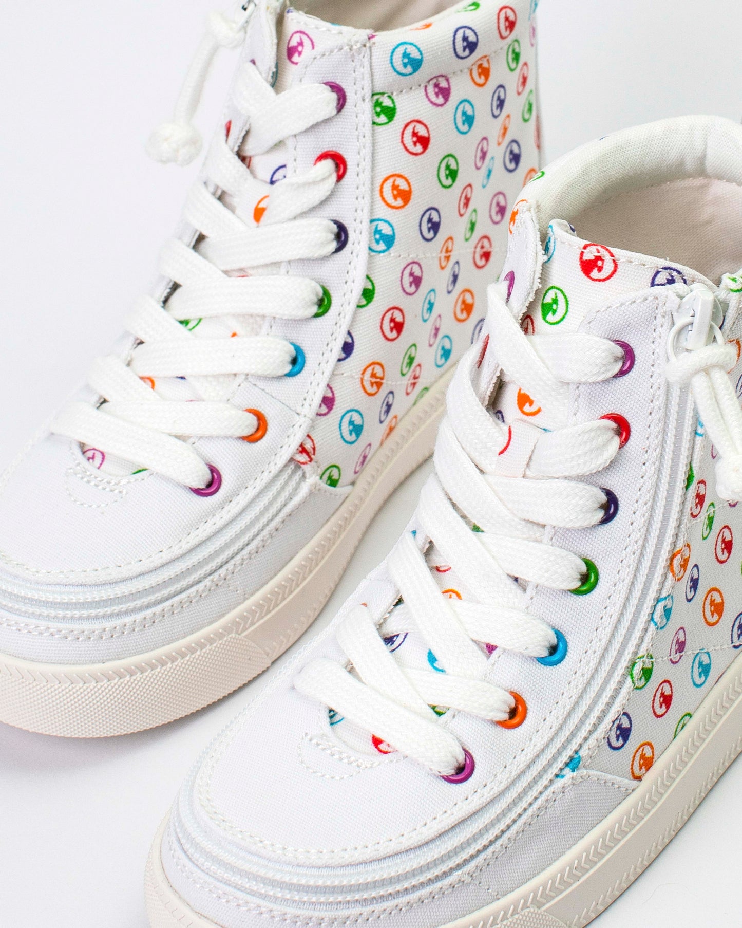 Classic High Top (Toddler) - Rainbow Polka