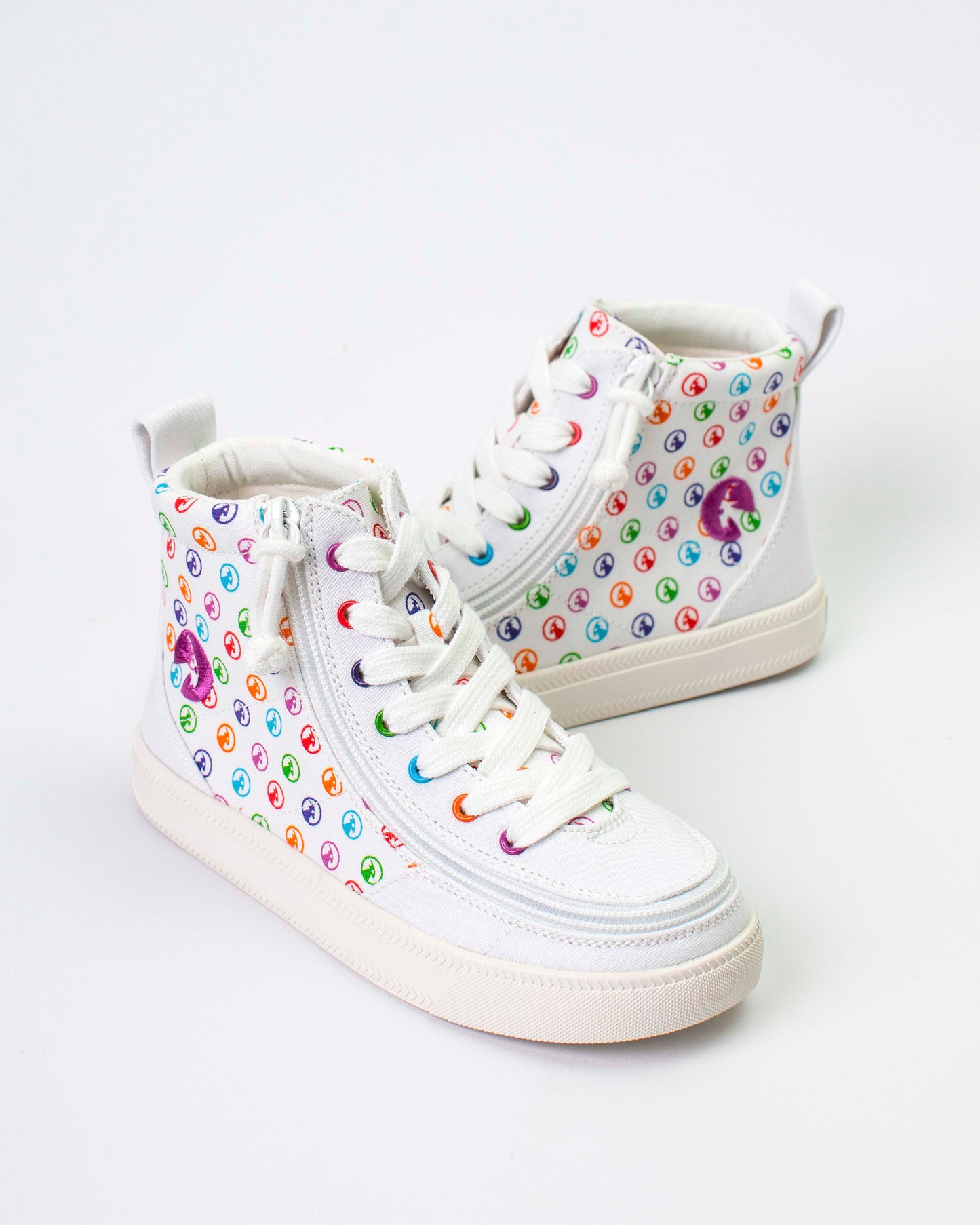 Classic High Top (Toddler) - Rainbow Polka