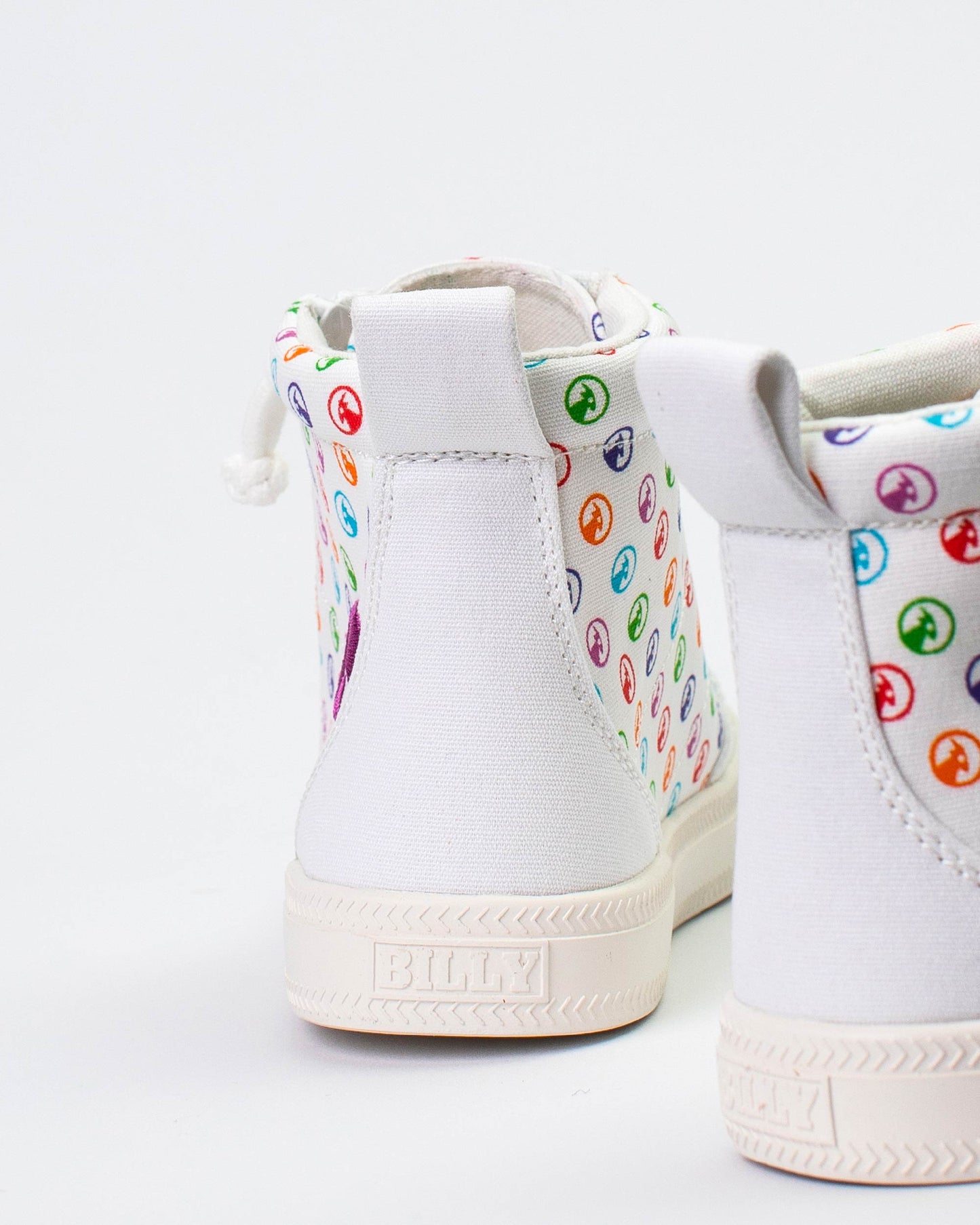 Classic High Top (Kids) - Rainbow Polka