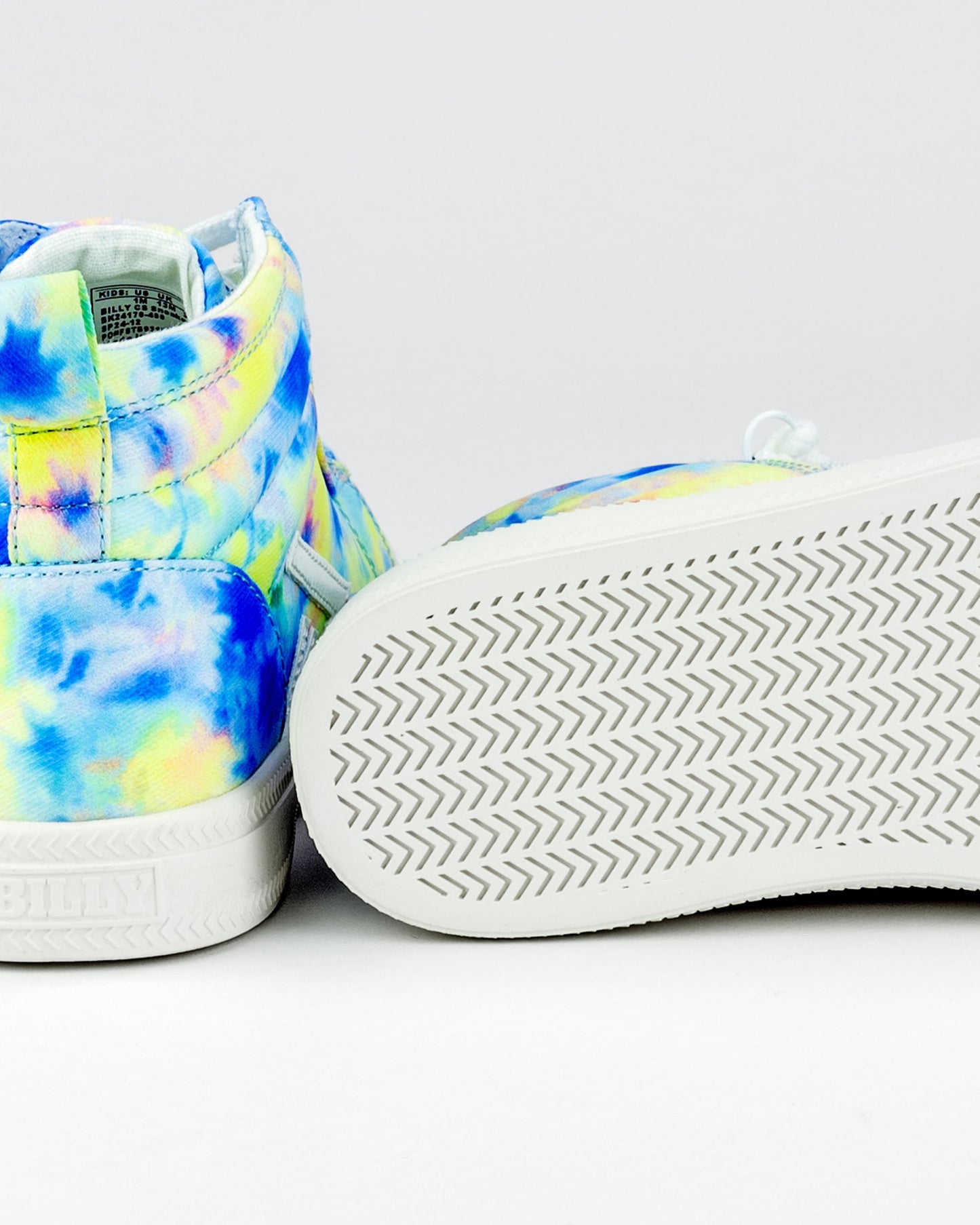 CS High Top (Kids) - Blue Watercolour