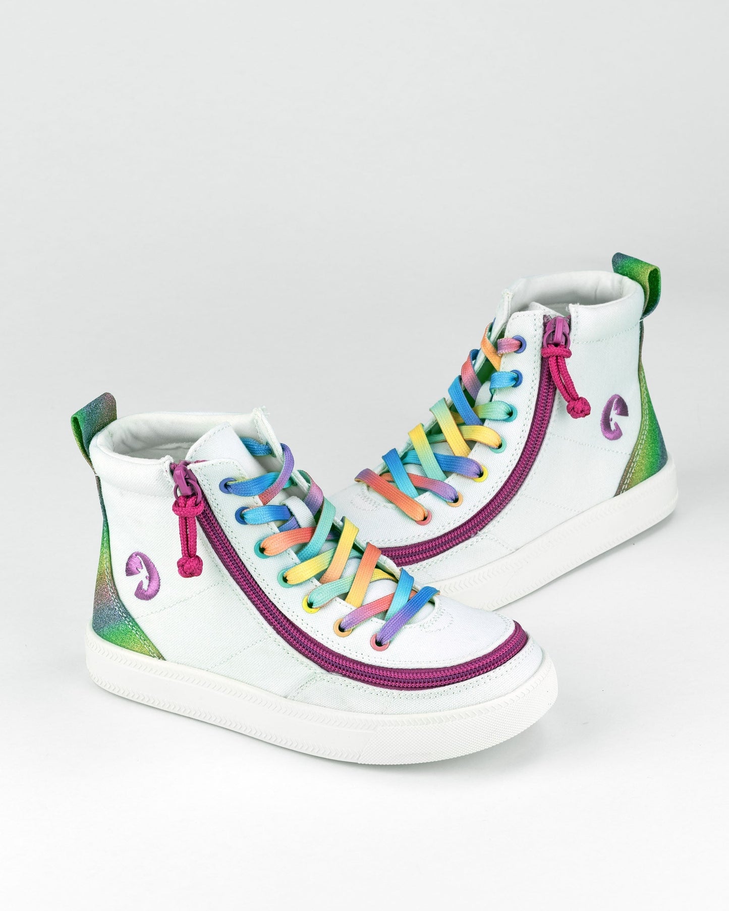Classic High Top (Toddler) - White Rainbow