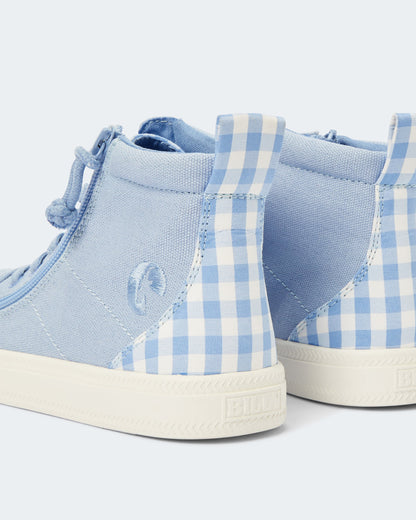 Classic High Top (Toddler) - Blue Gingham