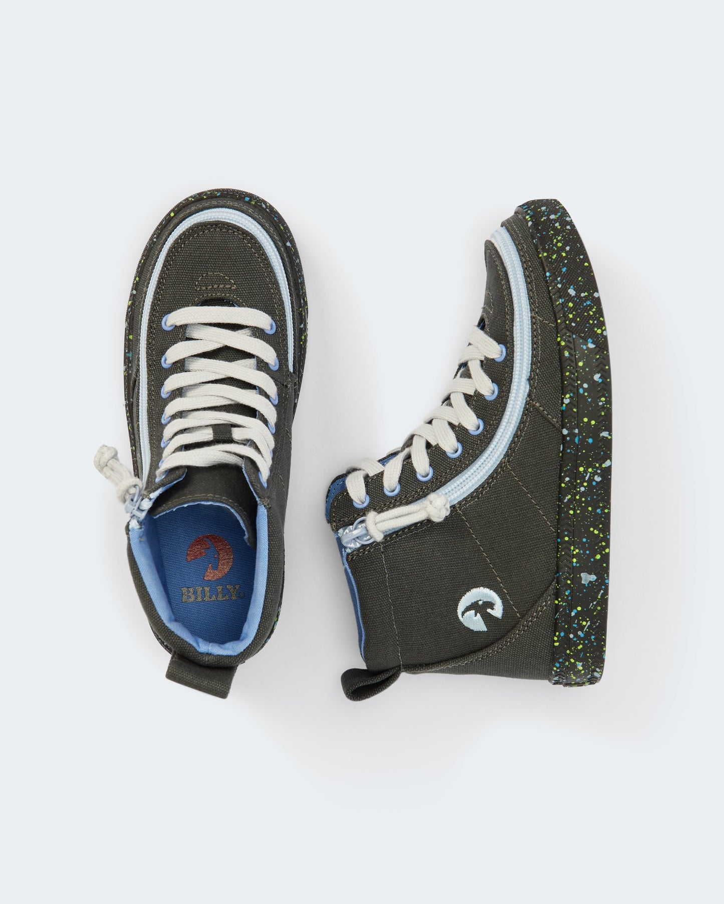 Classic High Top (Kids) - Charcoal/Blue Speckle