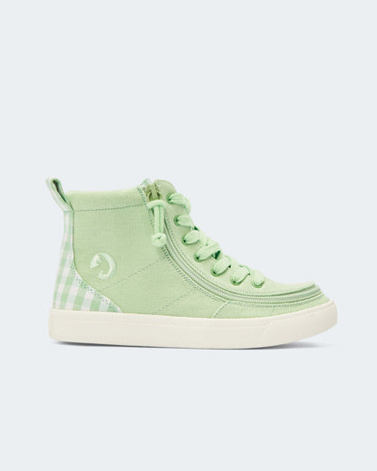 Classic High Top (Toddler) - Green Gingham