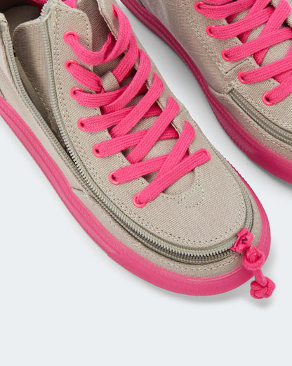 Classic High Top (Toddler) - Grey/Pink