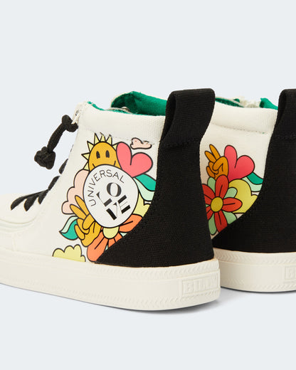 EH x Billy - Classic High Top (Toddler) - Universal Love White