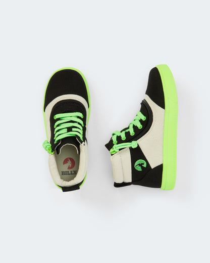 Street Short Wrap High Top (Toddler) - Black/Green