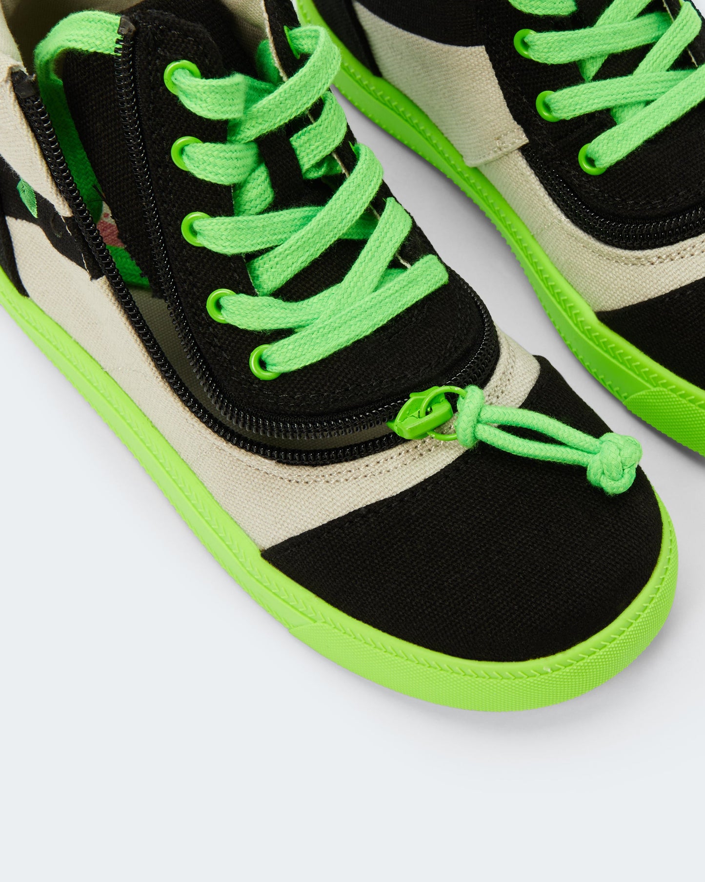 Street Short Wrap High Top (Toddler) - Black/Green