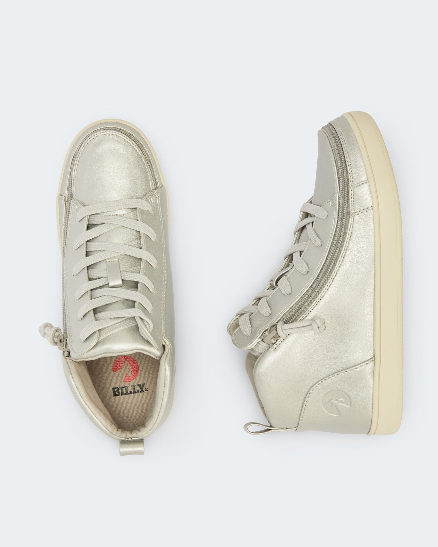 Mid Top Sneaker (Women) - Silver Grey Metallic
