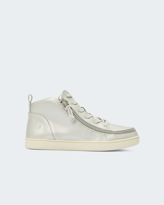 Mid Top Sneaker (Women) - Silver Grey Metallic