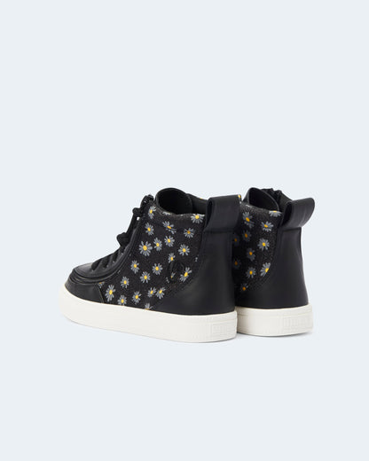 Classic High Top (Toddler) - Black Daisy