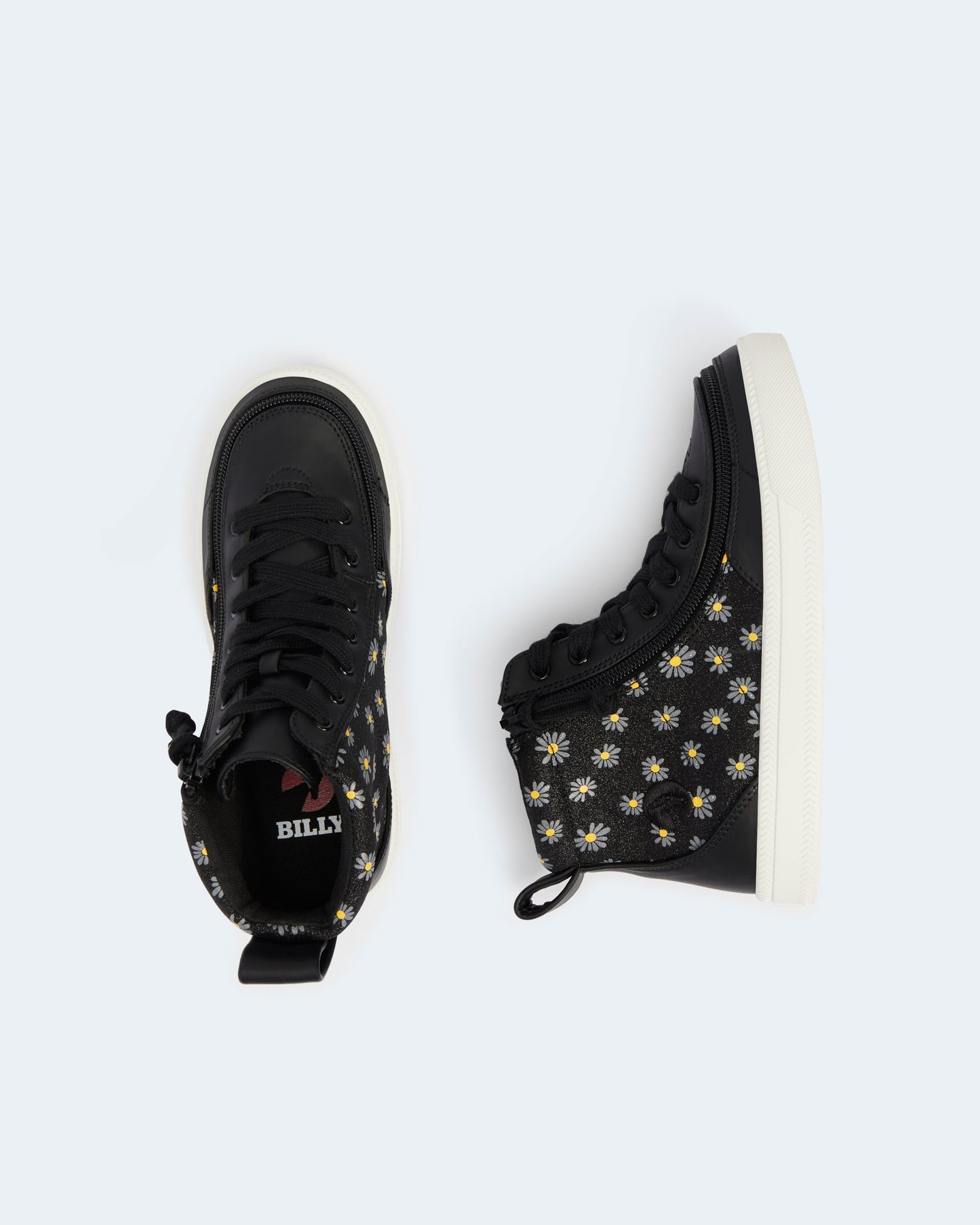 Classic High Top (Toddler) - Black Daisy