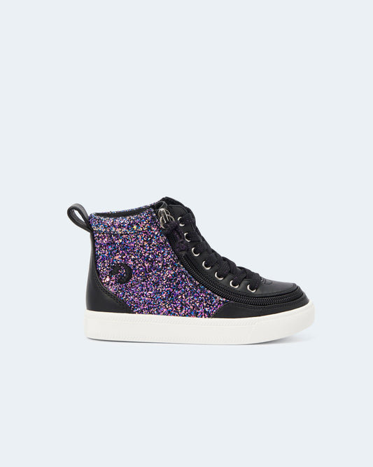 Classic High Top (Toddler) - Black Fuchsia Glitz