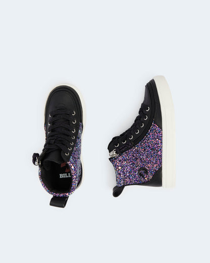 Classic High Top (Toddler) - Black Fuchsia Glitz