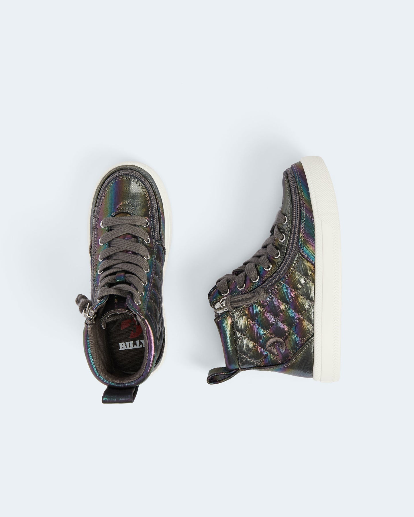 Classic High Top (Toddler) - Graphite Rainbow Quilt