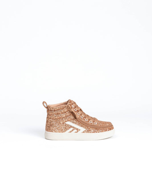CS High Top (Toddler) - Rose Gold Glitz