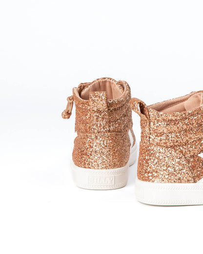 CS High Top (Toddler) - Rose Gold Glitz