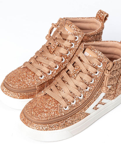 CS High Top (Toddler) - Rose Gold Glitz