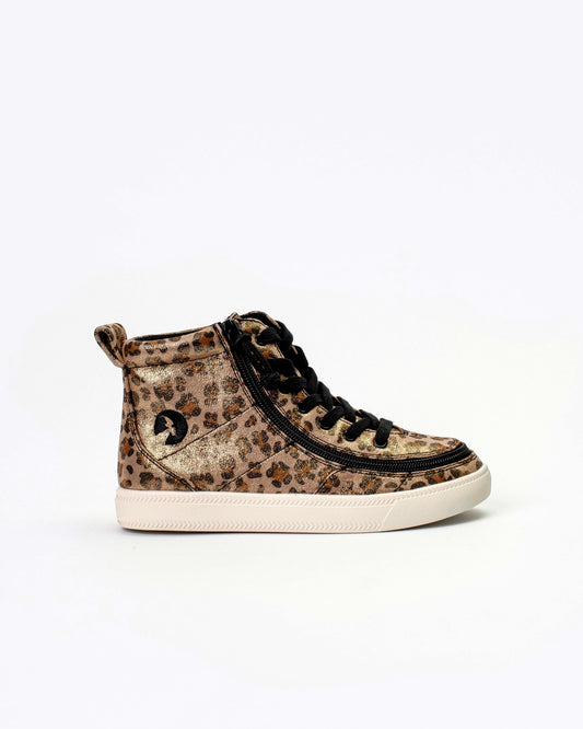 Classic High Top (Kids) - Leopard Shimmer