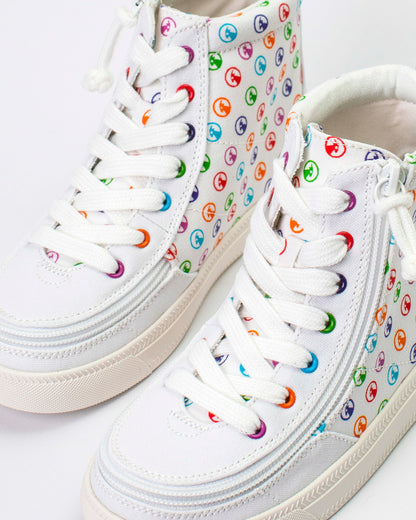 Classic High Top (Toddler) - Rainbow Polka