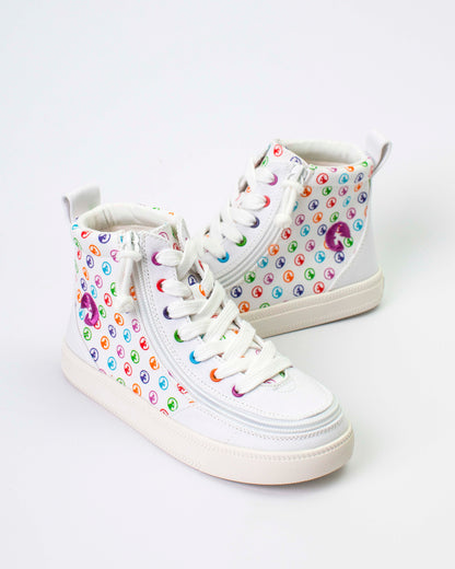 Classic High Top (Toddler) - Rainbow Polka