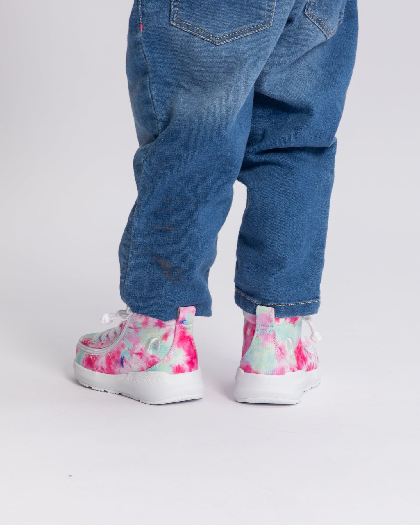 Goat High Top (Kids) - Pink Watercolor