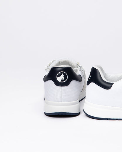 Comfort Court (Unisex) - White/Navy