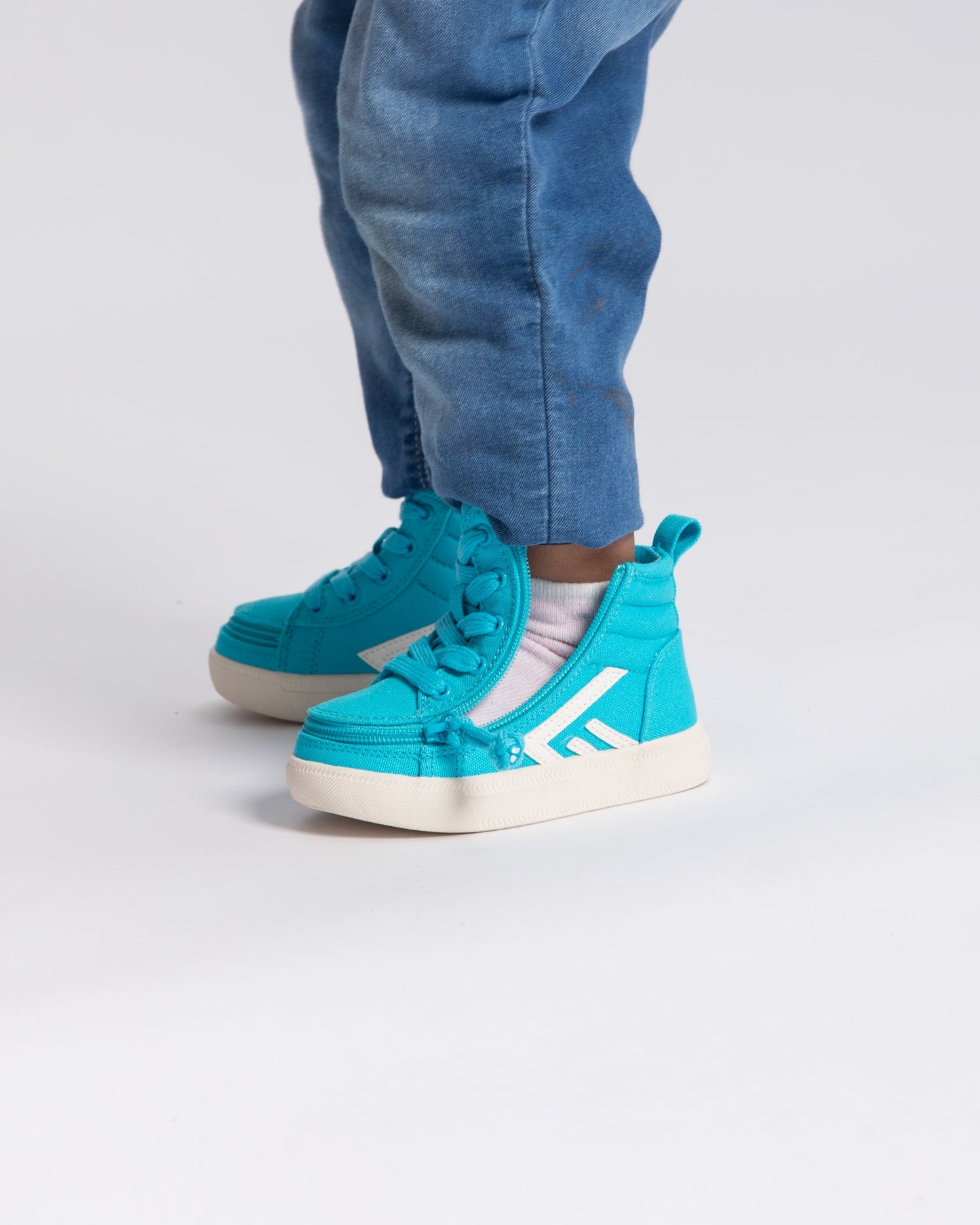CS High Top (Kids) - Turquoise/White