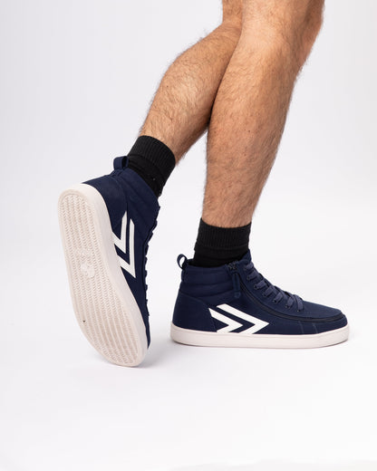 CS High Top (Unisex) - Navy/White