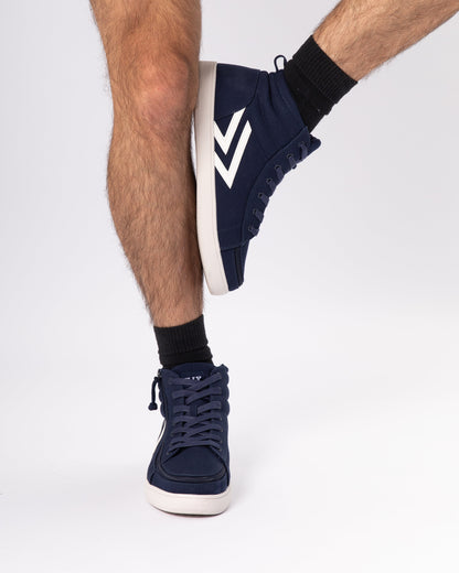 CS High Top (Unisex) - Navy/White