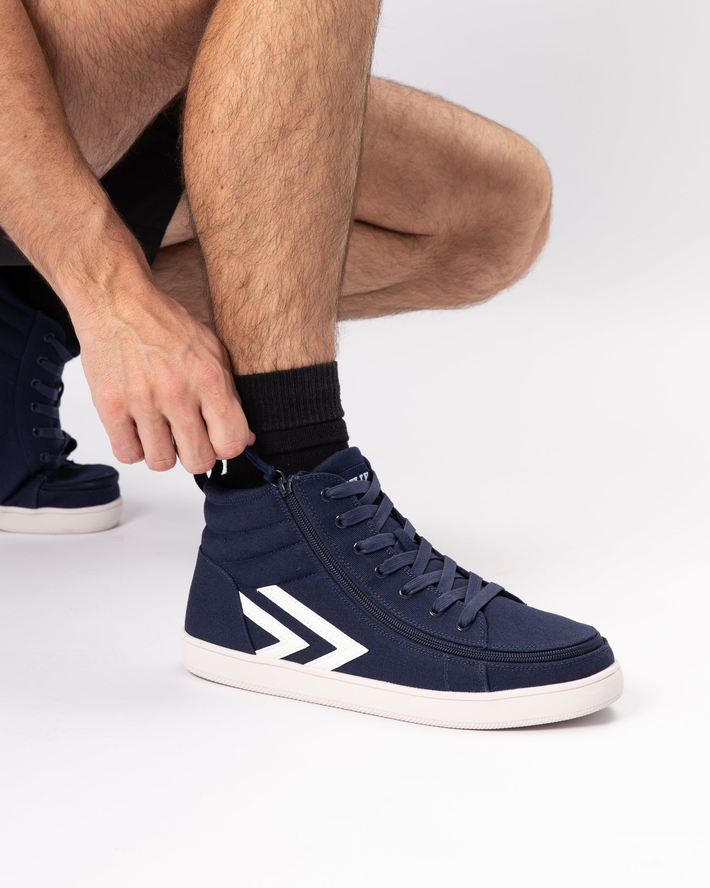 CS High Top (Unisex) - Navy/White