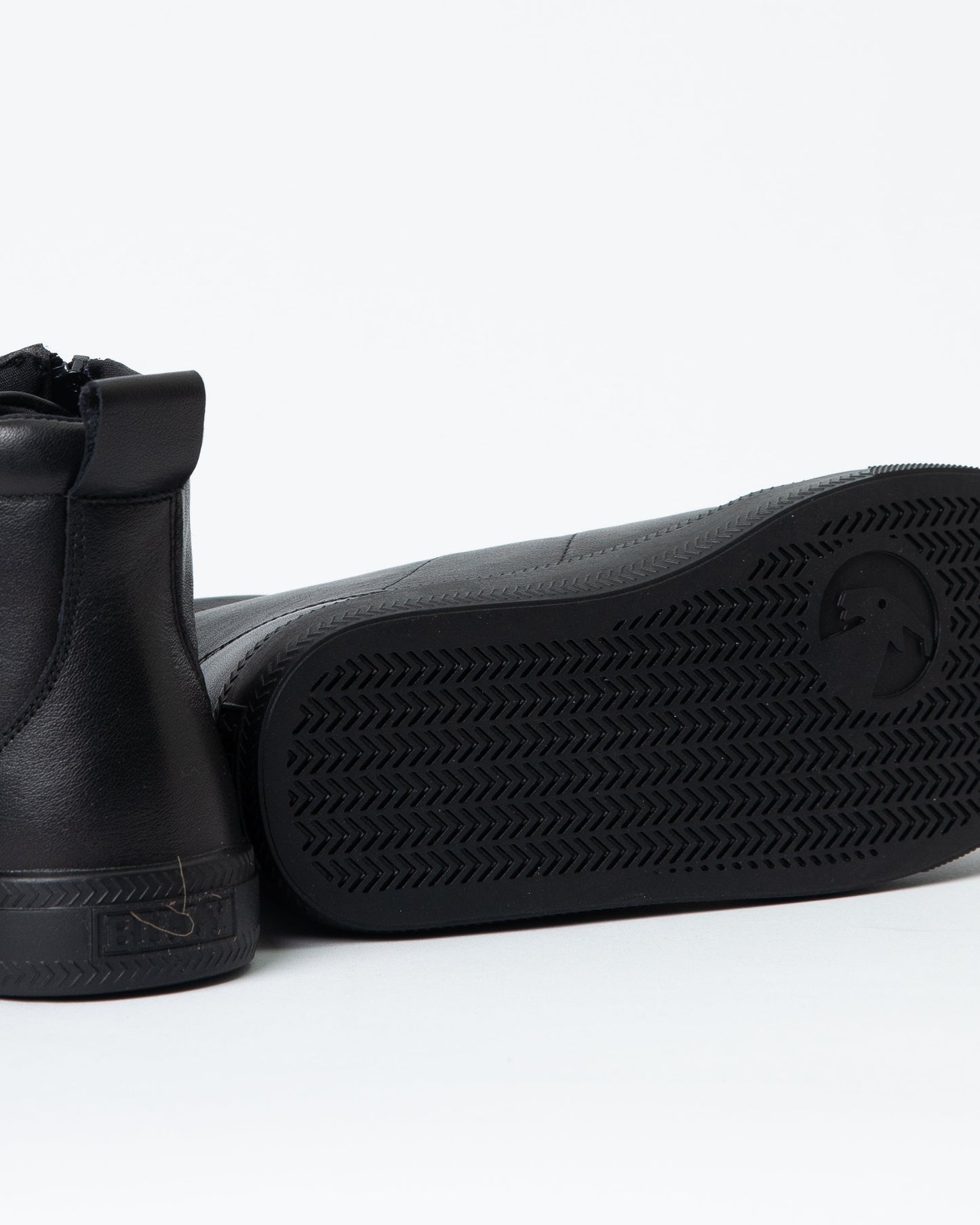 Classic High Top (Toddler) - Black to the Floor Leather