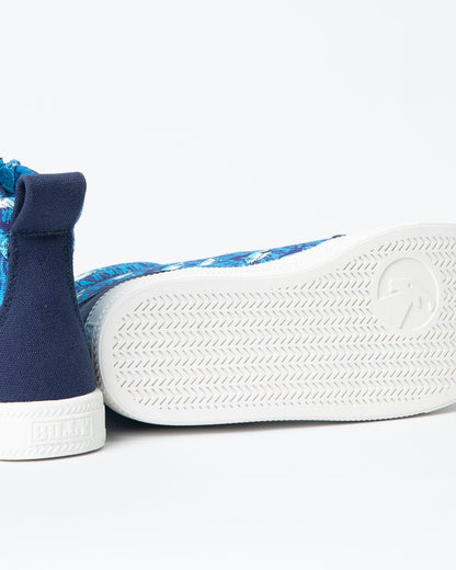 Classic High Top (Toddler) - Blue Sharks