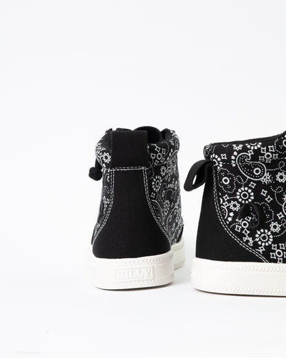 Classic High Top (Womens) - Black Paisley