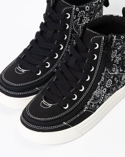 Classic High Top (Womens) - Black Paisley