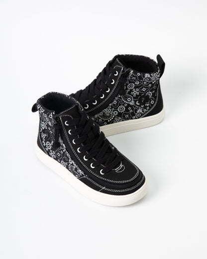 Classic High Top (Womens) - Black Paisley