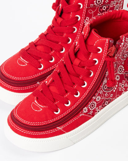 Classic High Top (Womens) - Red Paisley