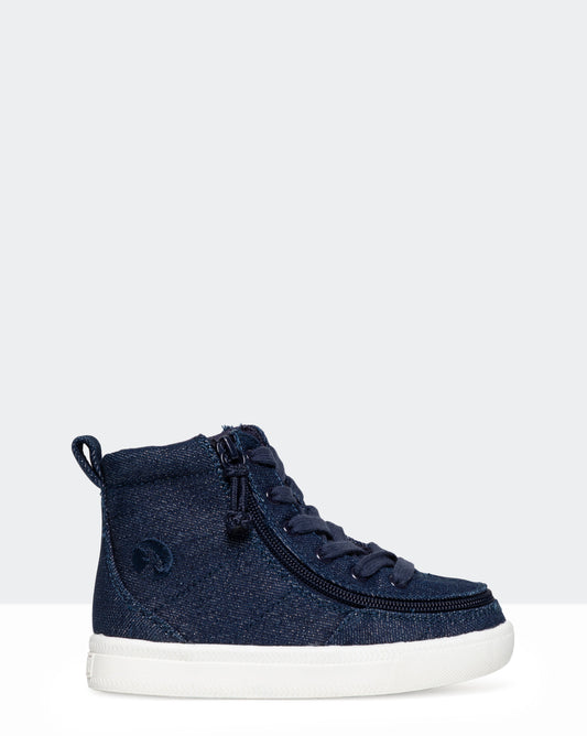 Classic High Top (Toddler) - Denim Glitter